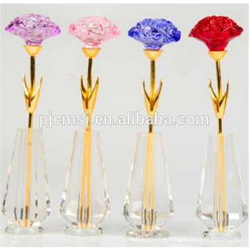 Colorful Crystal carnation for Mother's Day Gifts or Souvenir